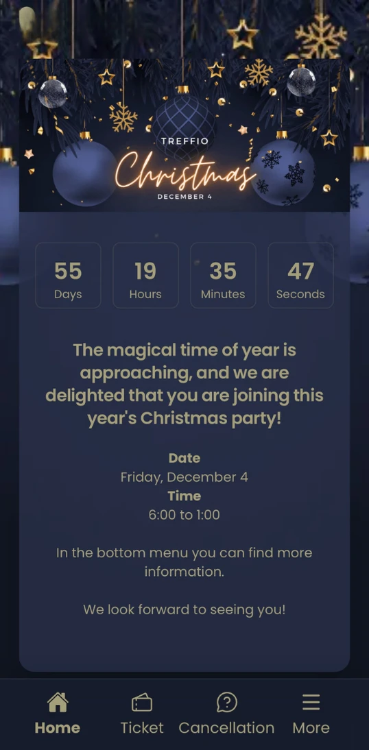 Treffio mobilapp skærmbillede 6