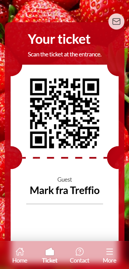 Treffio mobilapp skærmbillede 1